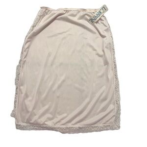 Lorraine Vintage Cream Lace Trim Half Slip Tall Medium